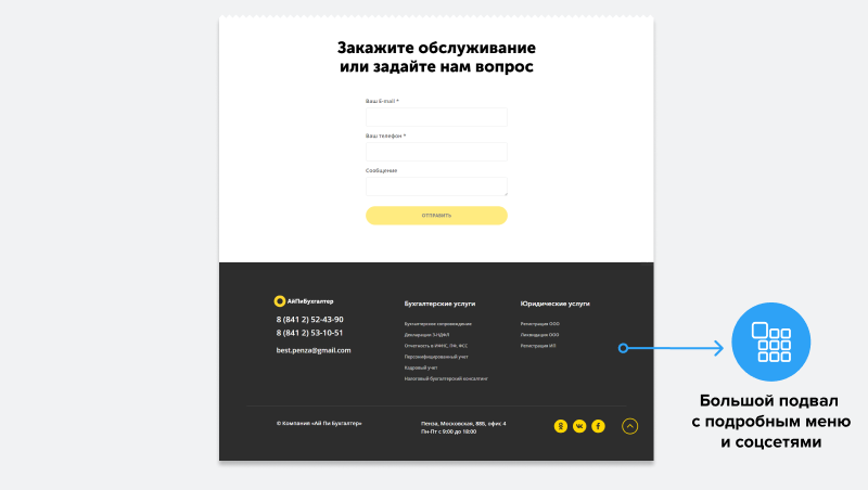 АйПи Бухгалтер - Сайт для компаний в сфере услуг: бухгалтерские, аудиторские и пр. АйПи Бухгалтер - Сайт для компаний в сфере услуг: бухгалтерские, аудиторские и пр.
