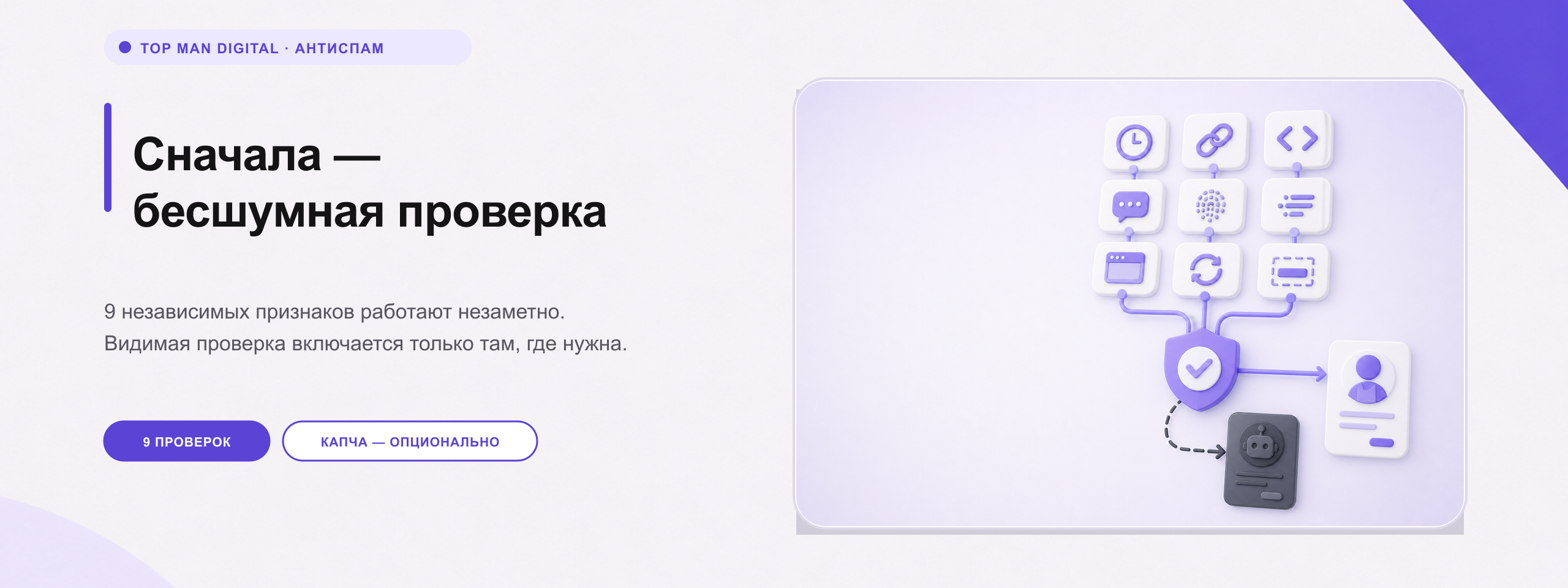 Top Man Digital: Антибот