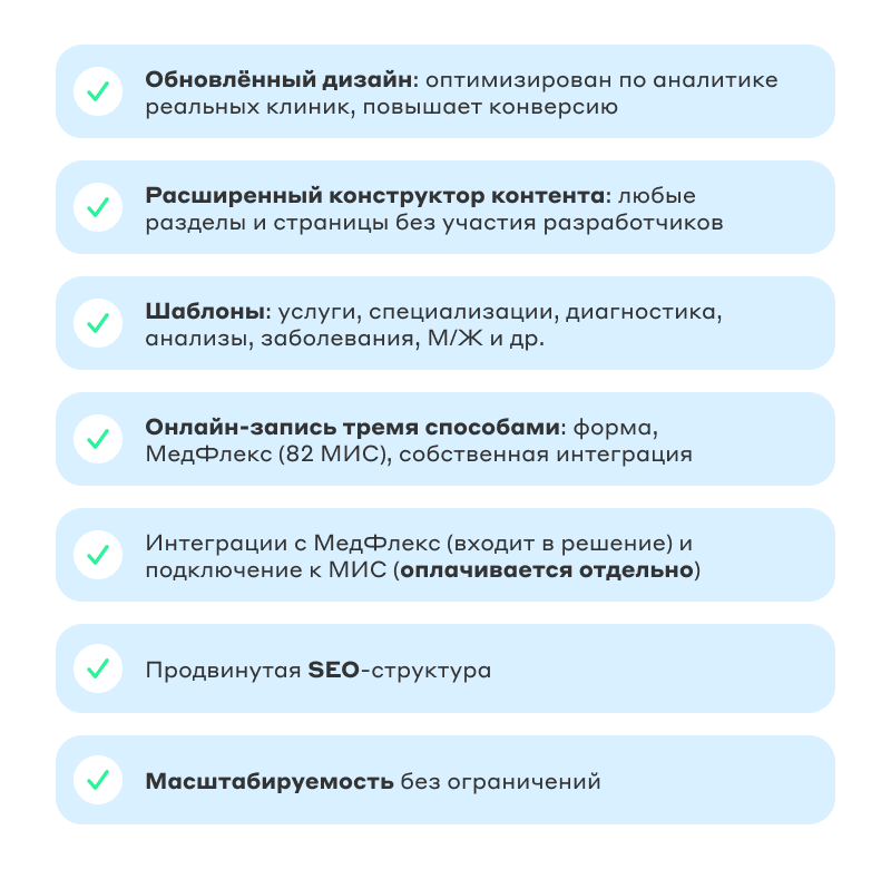 Сайт многопрофильной клиники, медицинского центра Сайт многопрофильной клиники, медицинского центра