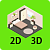 Планировщик помещений с 2D/3D-просмотром и расчетом стоимости проекта